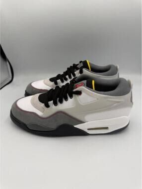 Nike Air Jordan 4 RM PRM White/Fire Red/Black Men's 11 New